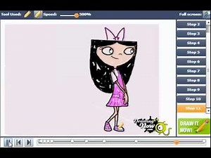 How to Draw Isabella from Phineas and Ferb
