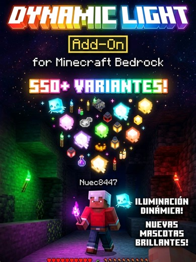 Los Mejores Addons para Minecraft Bedrock: Dynamic Light