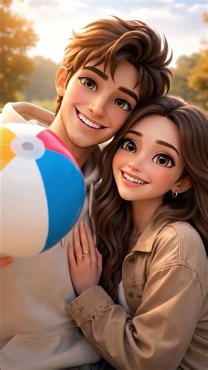 “Cute 3D Animated Couple 💕 | Romantic Love