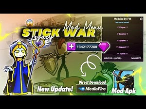 Stick War Legacy Mod Menu 2025.1.140 Gameplay - Unlimited Diamonds 🥵