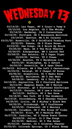 Wednesday 13 on Reels