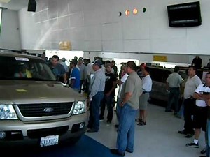 Sale day at ADESA San Diego car auction