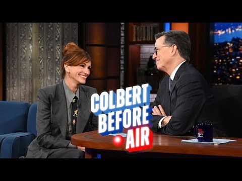 Colbert Before Air: Stephen Dishes with Julia Roberts About Evie and "Does This Taste Funny?"