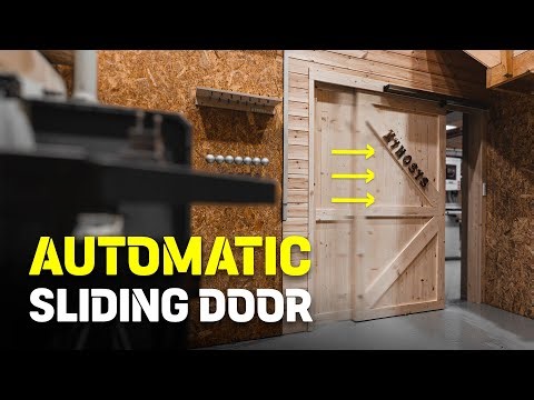 Automatic Sliding Door for Woodworking Room │ DIY