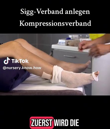 Kompressionsverband richtig anlegen im Krankenhaus