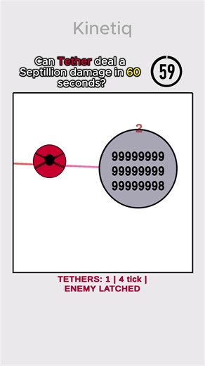 Can Tether deal a Septillion in 60 seconds? #simulation #satisfying #physics #mathematics #animation
