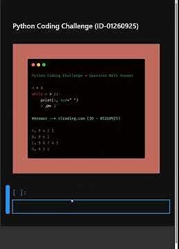 Python Coding Challenge ID 01260925