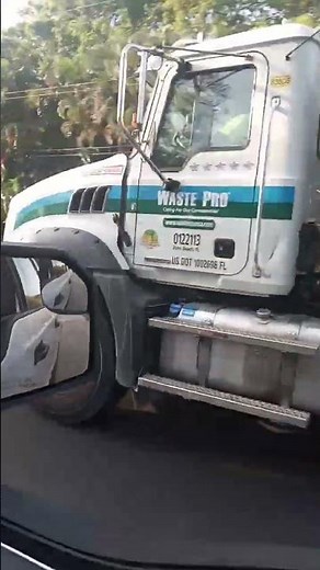 Waste Pro Dumpster truck #mack Horn