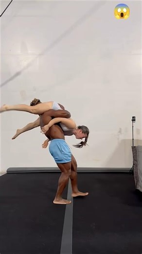 Insane Partner Balance Stunt 😱🔥 | Perfect Control! #fitness #shorts