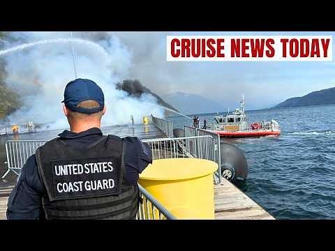 Fire Breaks Out Next to Cruise Ship in Alaska