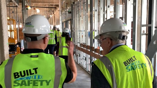 Earlier this month, NCH board members, NCH executive leadership, Hospital for Special Surgery at NCH physicians, and local healthcare leaders gathered to sign the final structural beam of the new HSS at NCH Patty and Jay Baker Pavilion at NCH North campus. The state-of-the-art facility will be a destination for comprehensive outpatient and inpatient musculoskeletal services, including a jointly owned and operated ambulatory surgery center, clinics, imaging, and rehabilitation services. The targe