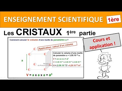 Enseignement scientifique Première Les cristaux 1 Cours et applications