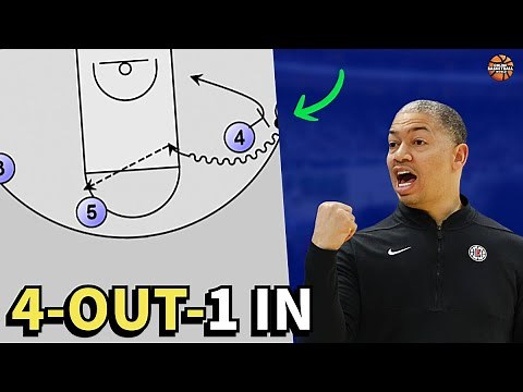 4-Out-1-In Continuous Motion Offensive Basketball Plays