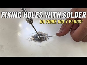 Using solder to fill spoiler holes on my s13