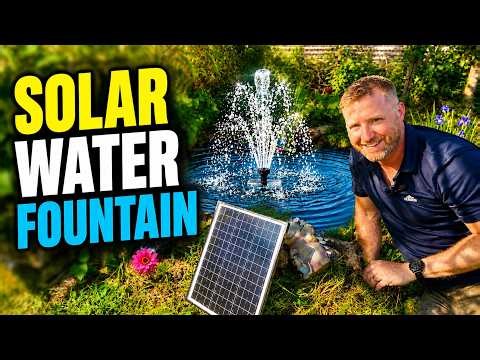 How to setup a Solar Powered pond Fountain for Beginners