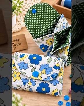Easy 3-Pocket Card Wallet 💳 | Quick Sewing Project