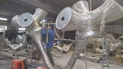 304 Stainless Steel  Giant Led Light Tree RGB Fairy Led Landscape Tree Lighting