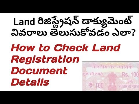 How to Check Land Registration Document Details | IRGS AP