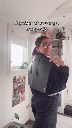 I made my own backpack !!! 🧵👜