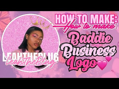 HOW TO MAKE A CUTE BADDIE BUSINESS LOGO 🦋✨
