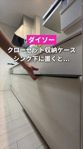 ダイソーのクローゼット収納ケースを使えば 置き方によって、前後左右にスライドできる引き出し収納ができるって神すぎない？？？ シンク下とか、洗濯機の上に置いた時はマジで感動した🥺 奥のものが取りにくいとか、重ねると下のものが取りにくい場所に収納増やすにはめちゃめちゃありがたいアイテムだね🙌 つっぱり棒信じてない人は、このケースは信じて見て😂 ※洗濯機の上に置くときは、滑り止めあると◎ 今回使った商品 -------------------- 商品名 クローゼット収納ケース コード 4550480438382 4550480438399 4550480686622 4550480686639 -------------------- #ダイソー #daiso #収納 #収納ケース
