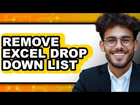 How to Remove Excel Drop Down List (easy Method)
