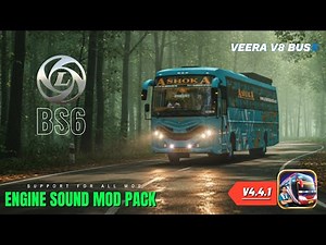 UPDATE BUSSID V4.4.1 Veera V8 Ashoka Travels Ashok Leyland bs6 ENGINE SOUND MOD PACK SUPPORT FOR ALL