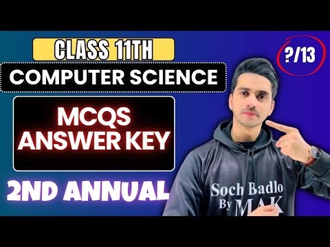 FBISE Class 11th Computer Science 2nd Annual MCQS Answer Key OF Board Exams 2025 | SOCHBADLOBYMAK