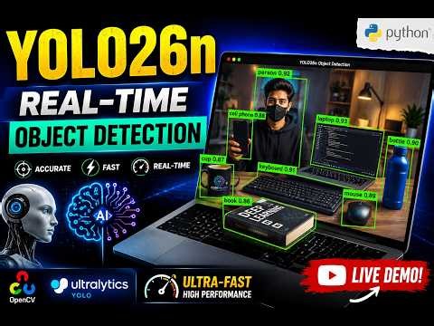 Real-Time Object Recognition Using YOLO26n | Ultra-Fast AI Object Detection with OpenCV