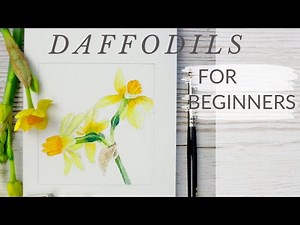 How to Paint Daffodils in Watercolour for Beginners - The Easy Step-by-Step Guide