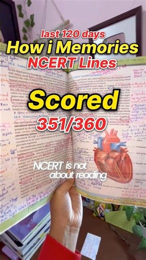 Struggling to Remember NCERT Biology lines⁉️😭|Memorize Every Line & Score 360/360✅ in 120 Days #neet