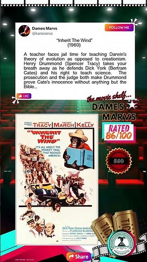 560 - Inherit The Wind - Film Review