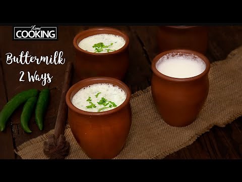 How to Make Buttermilk | Masala Buttermilk Recipe | Masala Chaas | Mattha Recipe | Buttermilk 2 Ways
