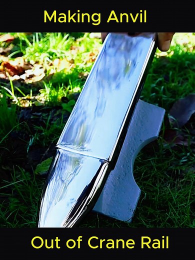2.9K views · 24 reactions | Making Anvil out of Crane Rail | Iron Glow Studio | Facebook