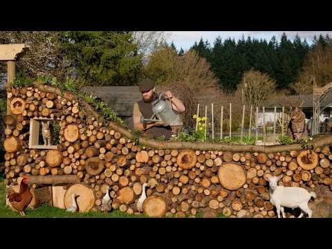 Finishing Our Living Wooden Wall | Slow Spring Days