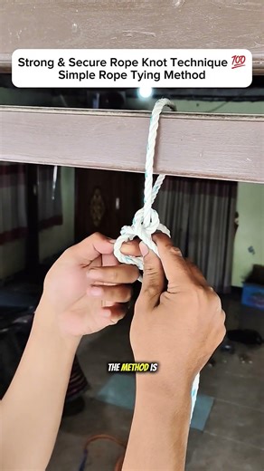 Strong & Secure Rope Knot Technique 💯 | Simple Rope Tying Method