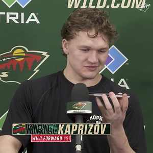 39K views · 1.2K reactions | Gonna be a thrilling weekend! 朗 More from #mnwild forward Kirill Kaprizov after practice today ⤵️ | Minnesota Wild | Facebook