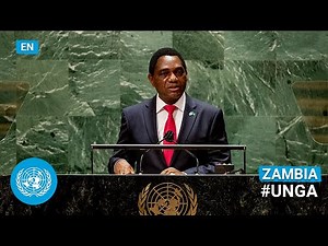 🇿🇲 Zambia - President Addresses United Nations General Debate, 76th Session (English) | #UNGA