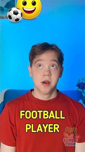 ⚽ Let’s Learn! What Does a Football Player Do? 😲 #Learning #Kids