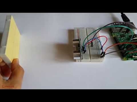 Measuring Distance with Raspberry Pi and HC-SR04 Utrasonic Sensor