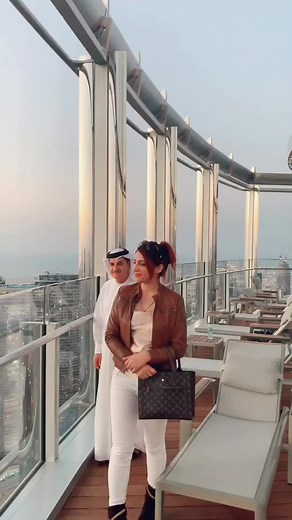 Stunning Top View of Burj Khalifa in Dubai