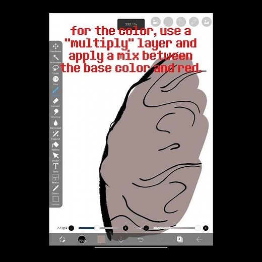 Digital art tips "BURN SCARS" #art #drawing #practice #tutorial #digitalart