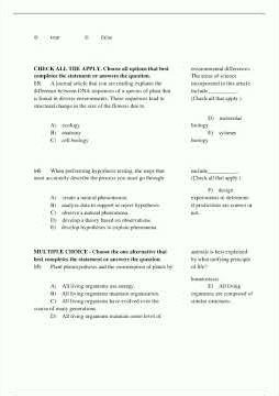 Complete Test Bank Principles of Biology 3rd Edition Brooker Questions Answers with rationales Chapt