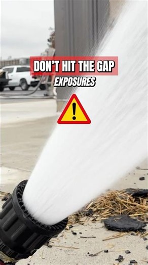 Where should you aim your stream in exposure situations? #firefighter #tactics