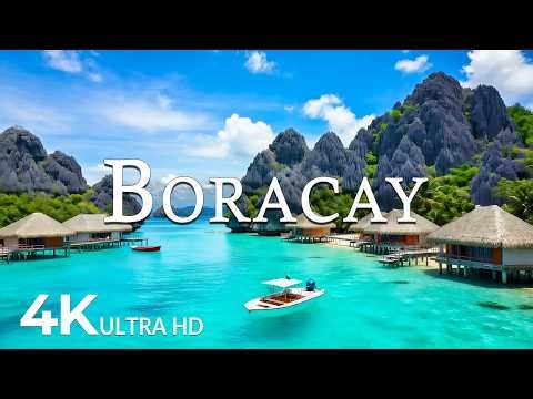 FLYING OVER BORACAY (4K UHD) – Soothing Music Along With Beautiful Nature Video - 4K Video ULTRA HD
