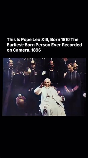 Catholic Connect 🇻🇦 Vatican on Instagram: "Pope Leo XIII was filmed at the age of 93 in 1896, making him the earliest-born individual to appear in a surviving video recording. Pope Leo XIII reigned from February 20, 1878 to July 20, 1903. He is most affectionately admired for a great many reasons, perhaps most especially for his authorship of the Prayer to St. Michael, his eleven encyclicals on the Rosary, and those on Catholic social teaching. Pope Leo XIII promoted Marian devotion — especial