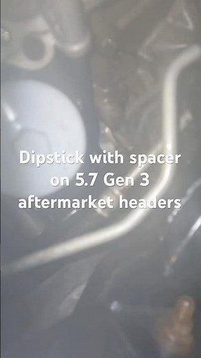 How to attach dipstick with aftermarket headers on 5.7 Hemi Gen 3