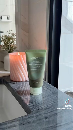 AD #hanyul_partner starting my morning with @HANYUL_US new 2-in-1 mask to foam cleanser🤍