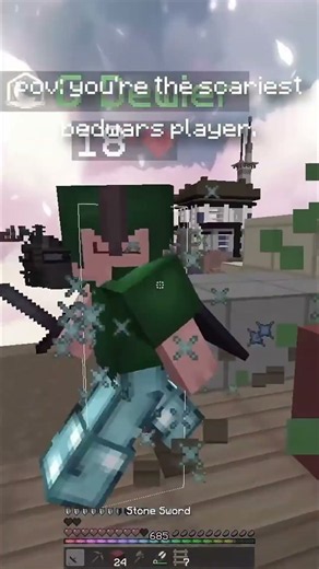 How Dewier Breaks the Game with Insane Ladder Clutches!🤯 #gaming #bedwars #dewier #ladder #clutch