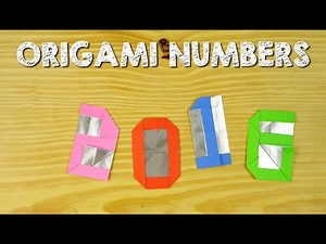 Origami - How to fold numbers from 0 to 9